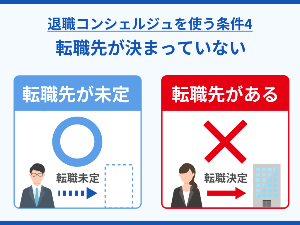 52_退職コンシェルジュを使う条件4_転職先が決まっていない