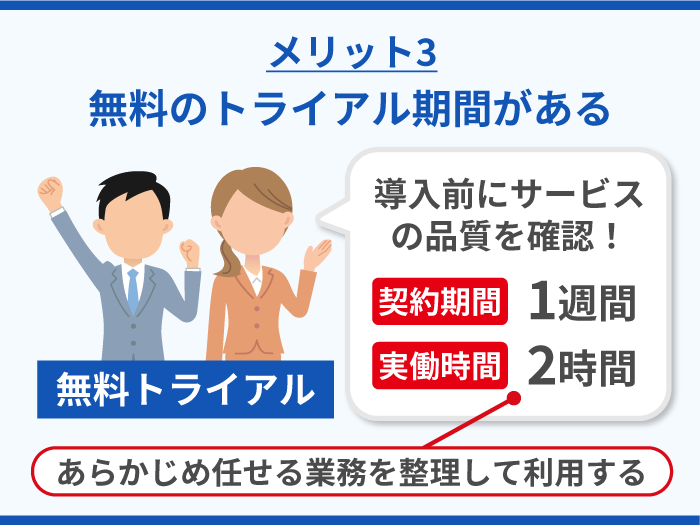 32_フジ子さんの強み・メリット3_無料のトライアル期間がある